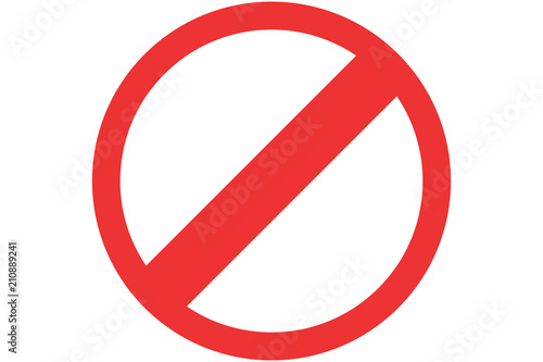 Señal de prohibido.
