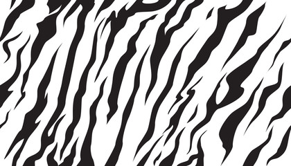 Papier peint photo Noir et blanc patrons Motif fourrure tigre du Bengale  © kimfoto1986