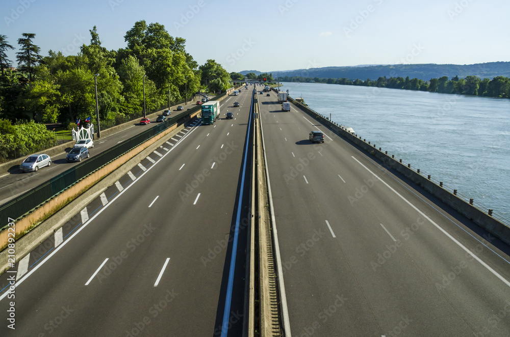 Fototapeta premium autoroute française