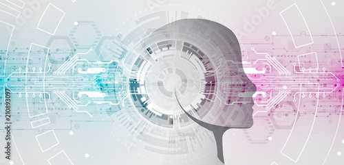 Artificial intelligence concept. Technology background.