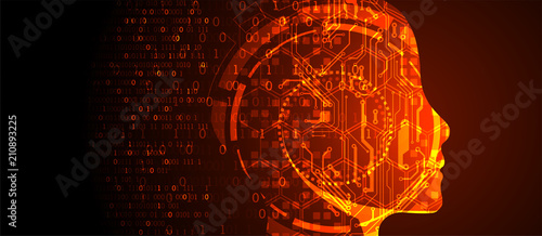 Artificial intelligence concept. Technology background.
