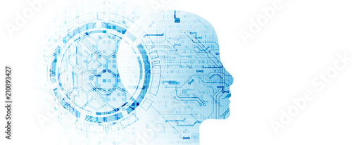 Artificial intelligence concept. Technology background.