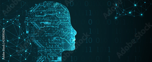 Artificial intelligence concept. Technology background.