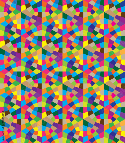 Seamless pattern from geometric shapes. Texture of polygons.