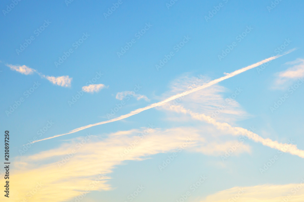 Condensation trails from aircraft
Condensation trails from aircraft