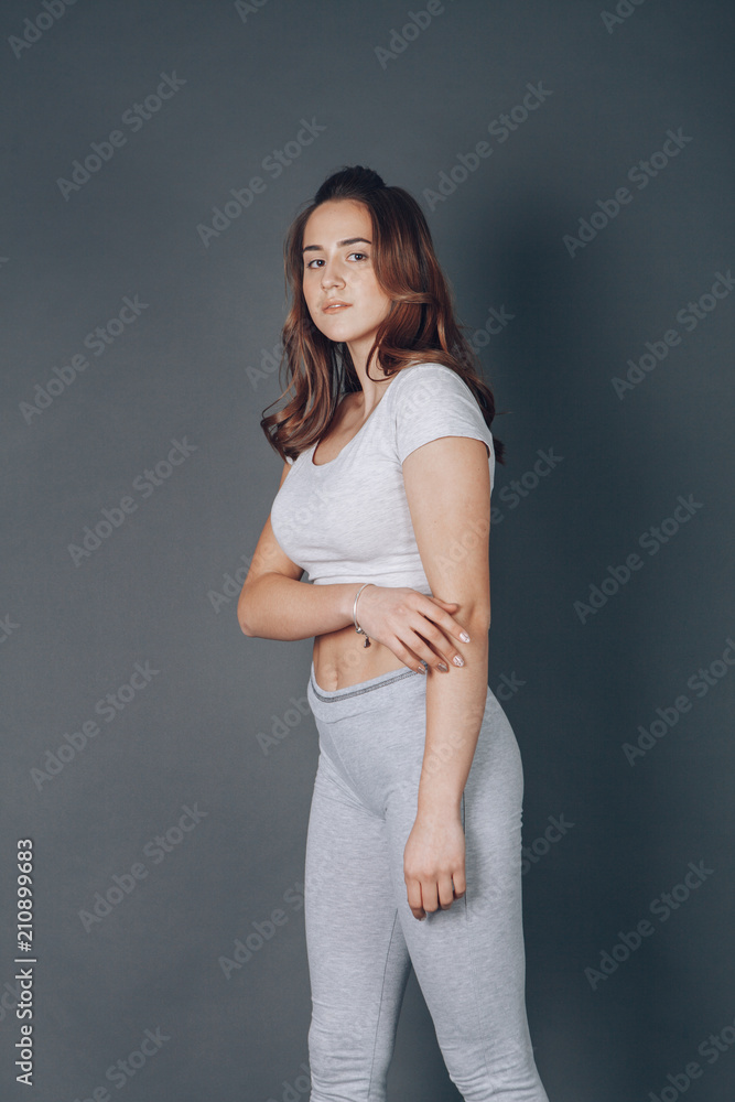 girl posing in studio girl posing in studio