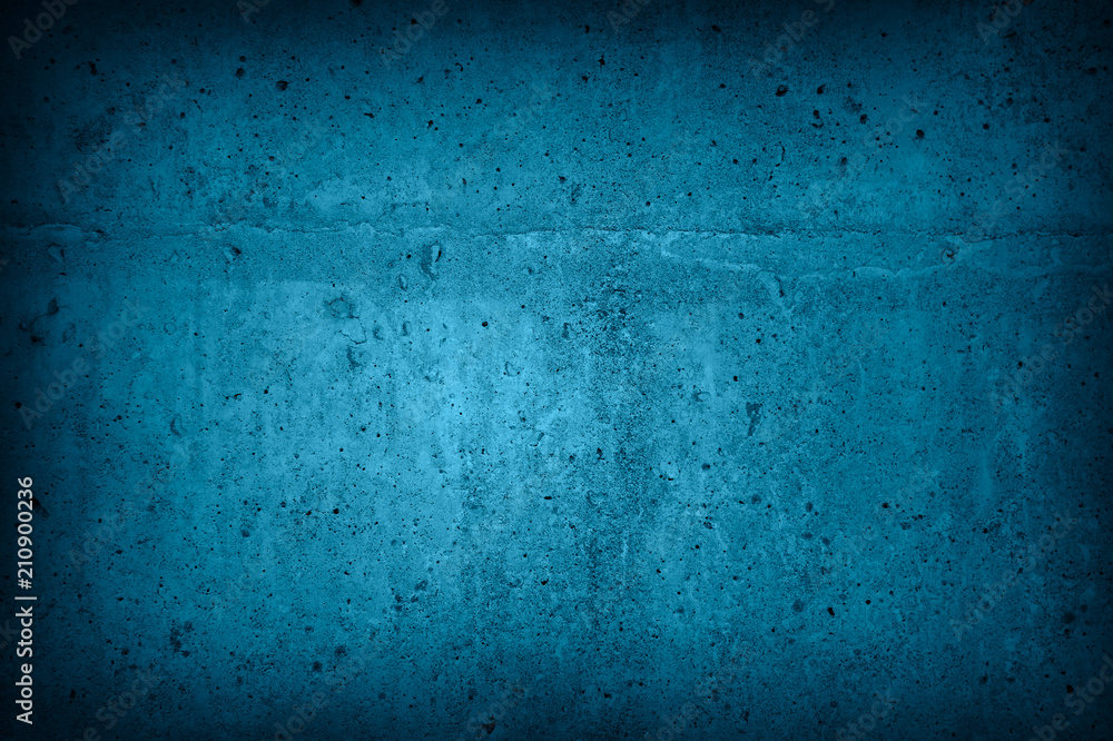 Obraz premium Blue concrete texture wall background