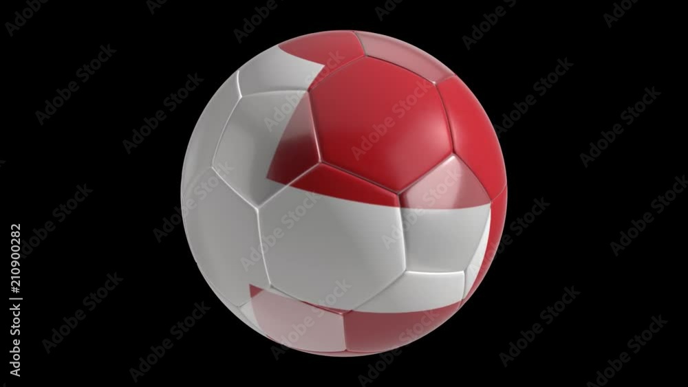 Seamless looping 3d animated soccer ball with the flag of Switzerland in 4K resolution Seamless looping 3d animated soccer ball with the flag of Switzerland in 4K resolution