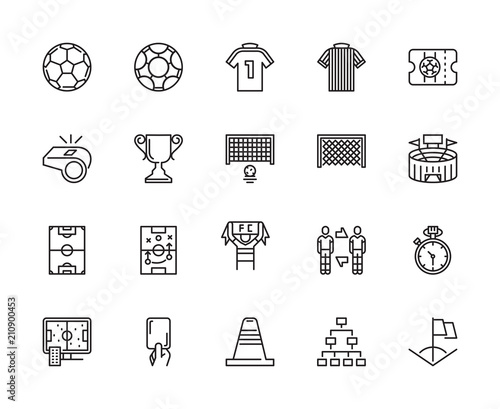 Soccer Icon, Football Icons, Vector and Illustration