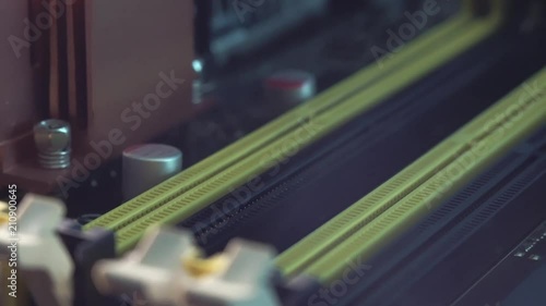 RAM Slots In Circuit Board