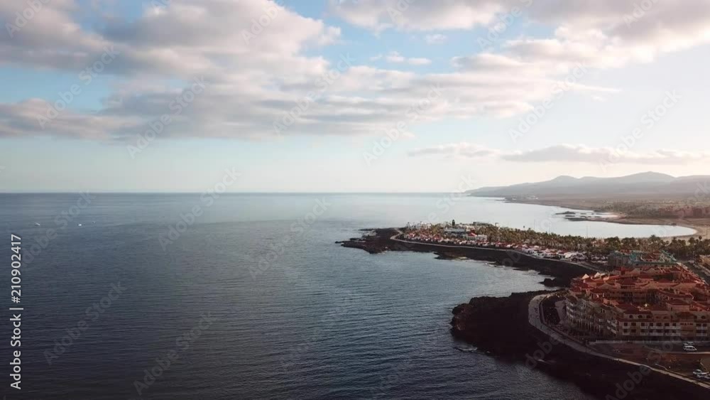 Aerial beautiful landscape view on Fuerteventura Spain Aerial beautiful landscape view on Fuerteventura Spain