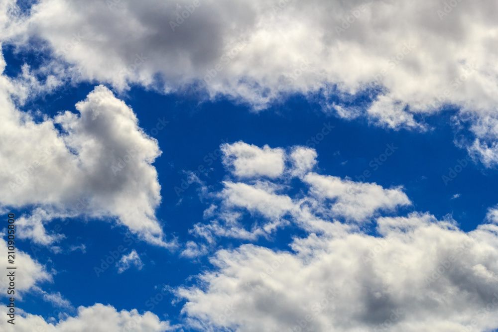 Fototapeta premium Blue sky and clouds with copy space