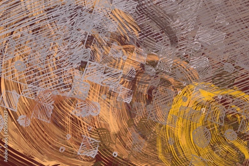 Cuadro en lienzo Abstract painting on canvas