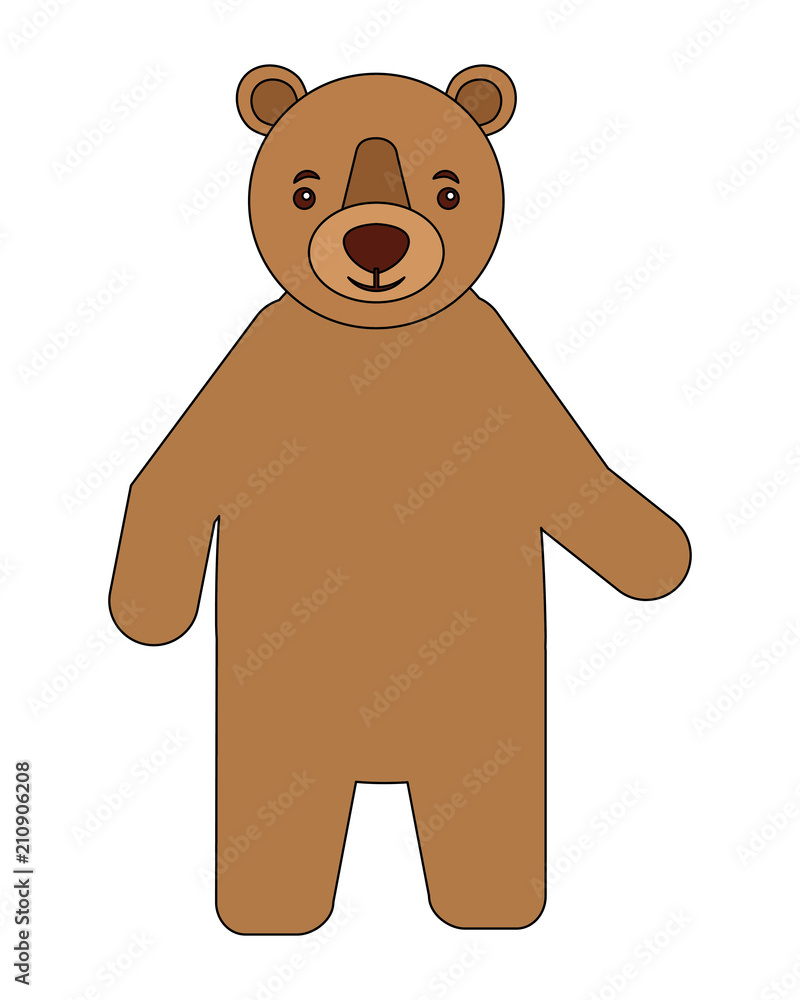 Obraz premium bear grizzly isolated icon