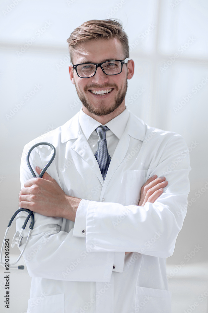 close up. portrait of a beautiful senior doctor close up. portrait of a beautiful senior doctor