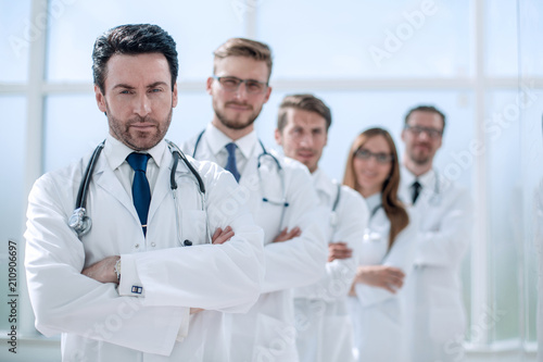 team of therapists standing in the hallway