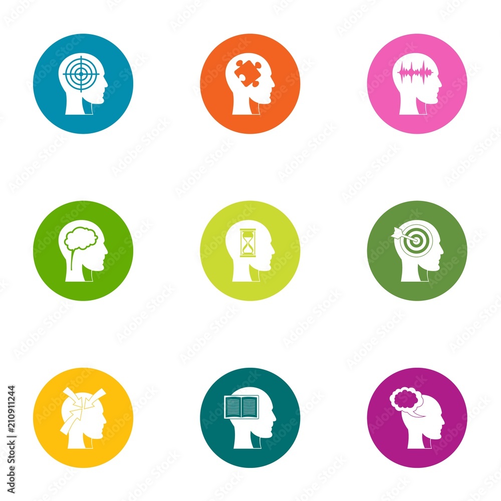 Awareness icons set. Flat set of 9 awareness vector icons for web isolated on white background