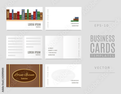 Book business cards. A good idea for bookstore, scientists and librarians.