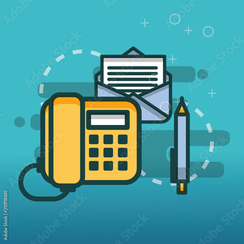 telephone email communication pen office