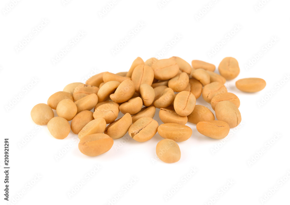 Coffee beans on white background Coffee beans on white background