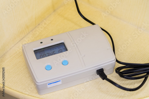 Remote electronic modern smart grid residential digital power supply meter photo