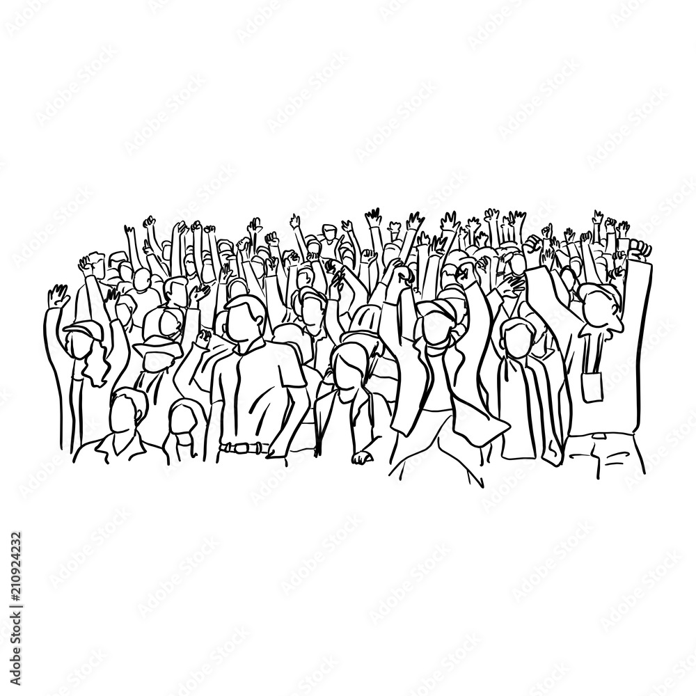 soccer supporter fans cheering with confetti watching soccer match event at stadium vector illustration sketch doodle hand drawn with black lines isolated on white background. soccer supporter fans cheering with confetti watching soccer match event at stadium vector illustration sketch doodle hand drawn with black lines isolated on white background.