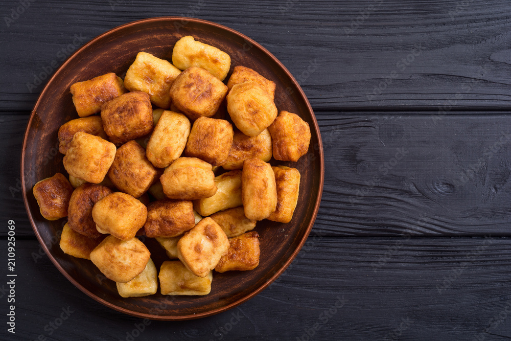 Homemade fried potatoes gnocchi Homemade fried potatoes gnocchi