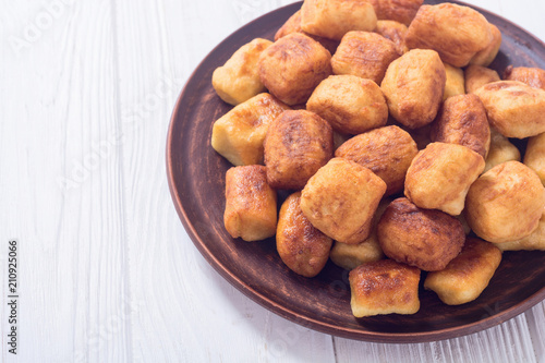 Homemade fried potatoes gnocchi