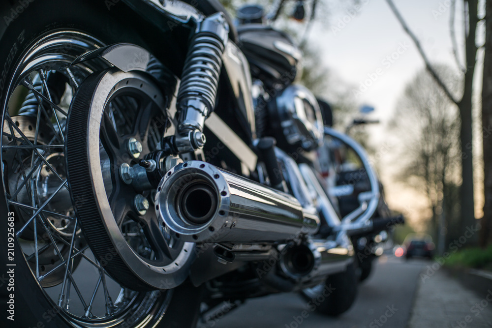 Motorrad am Abend Motorrad am Abend