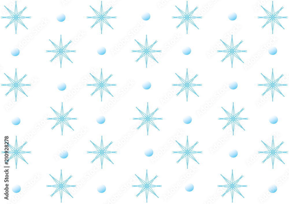 Light blue snowflakes on a white background. Light blue snowflakes on a white background.