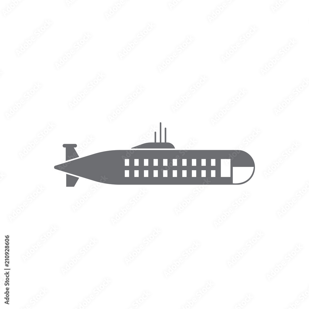 Submarine icon. Simple element illustration. Submarine symbol design from Transport collection set. Can be used for web and mobile