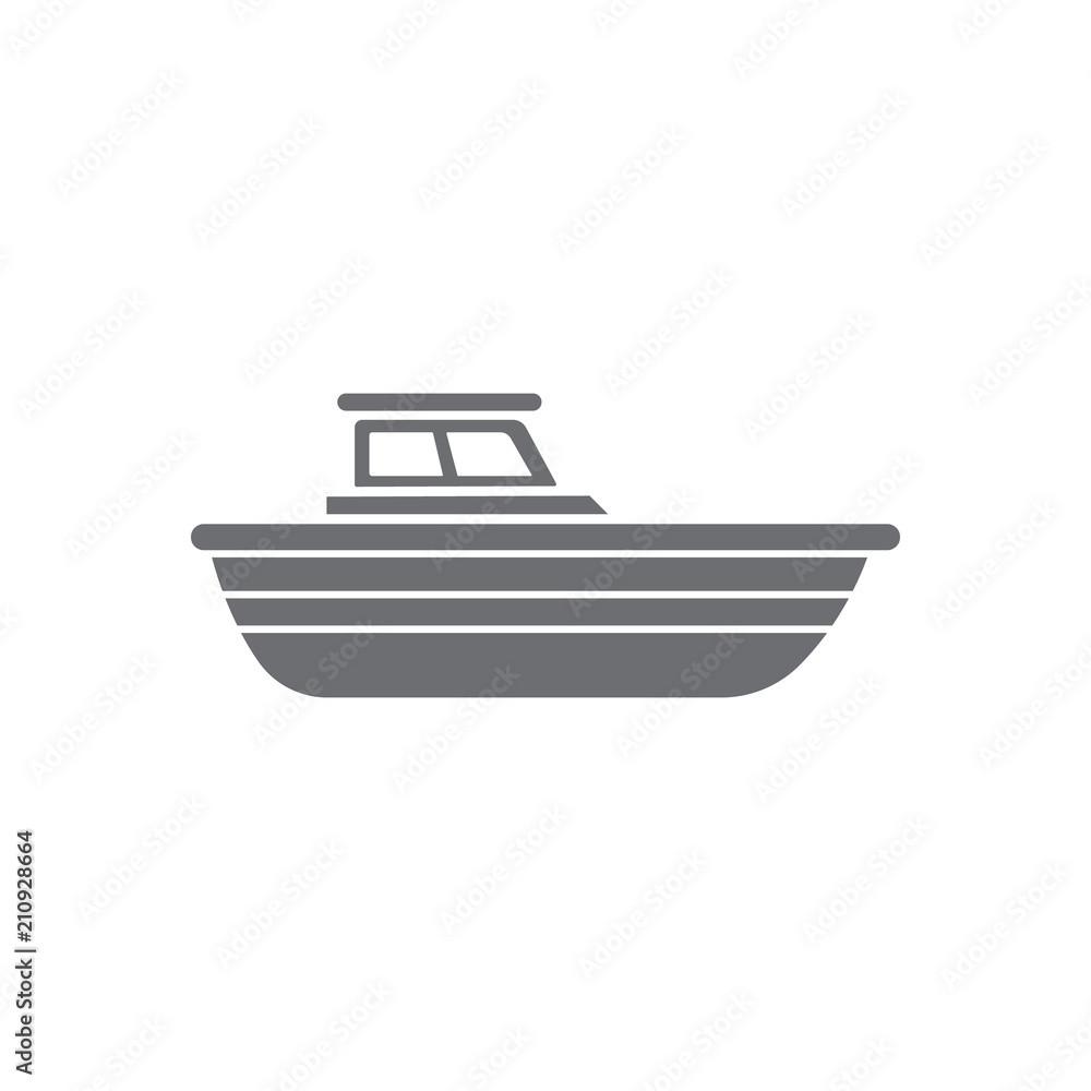 Yacht icon. Simple element illustration. Yacht symbol design from Transport collection set. Can be used for web and mobile