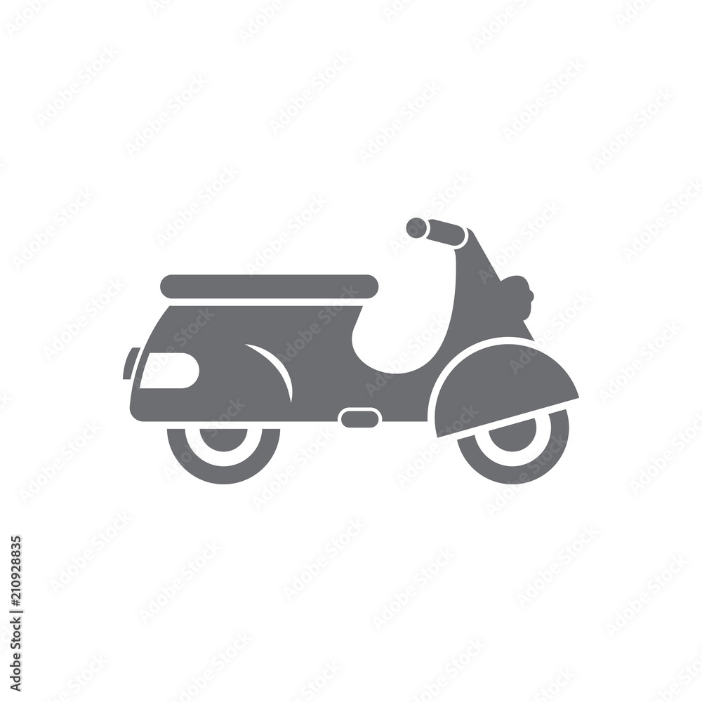 Moped icon. Simple element illustration. Moped symbol design from Transport collection set. Can be used for web and mobile
