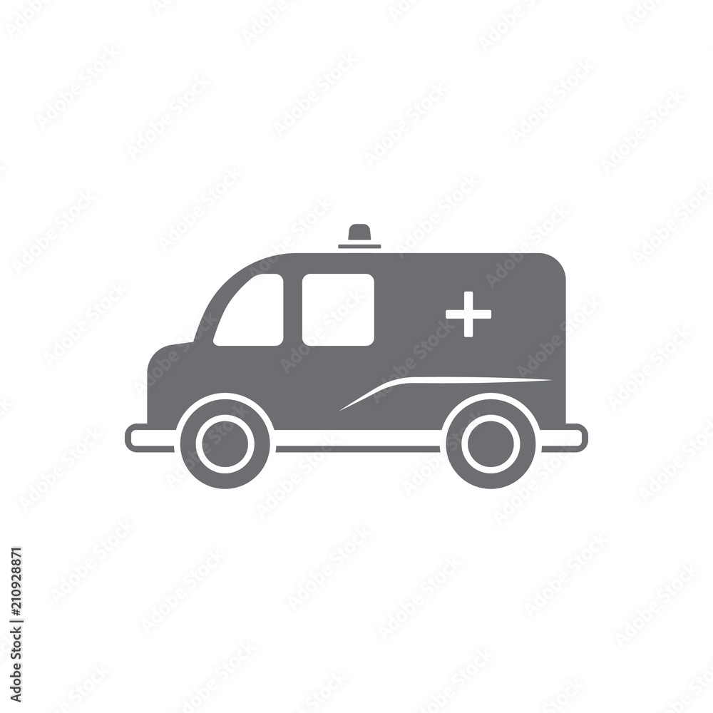 Ambulance icon. Simple element illustration. Ambulance symbol design from Transport collection set. Can be used for web and mobile