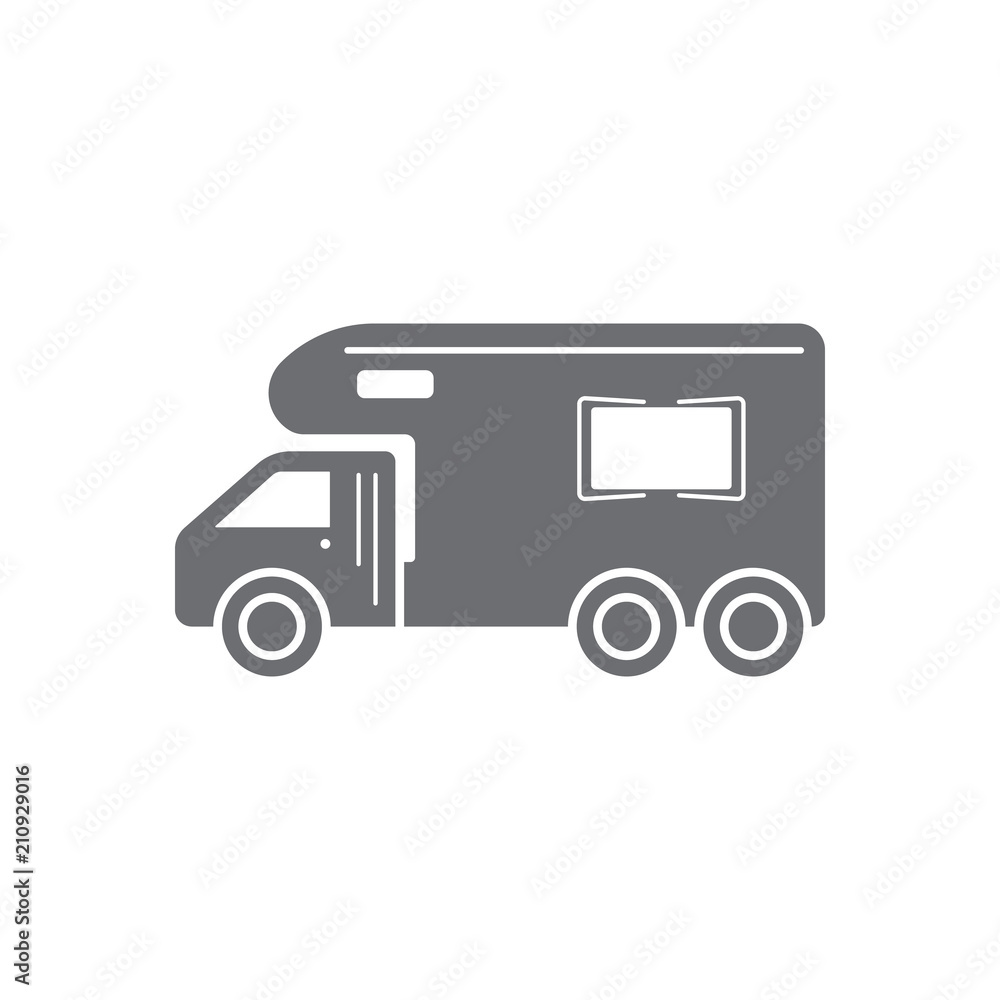 Motor home icon. Simple element illustration. Motor home symbol design from Transport collection set. Can be used for web and mobile Motor home icon. Simple element illustration. Motor home symbol design from Transport collection set. Can be used for web and mobile