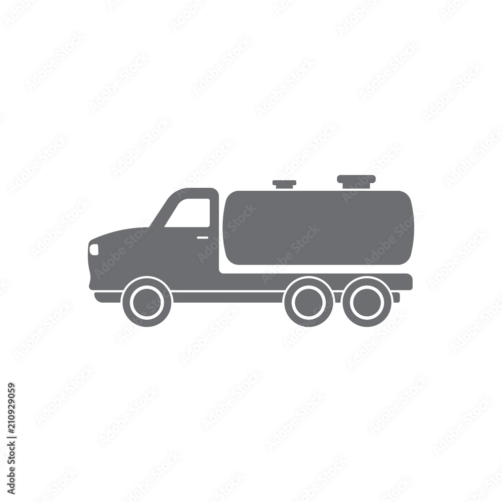 Truck with a tank icon. Simple element illustration. Truck with a tank symbol design from Transport collection set. Can be used for web and mobile
