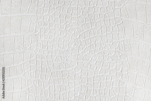 Bild auf Leinwand white leatherette texture for background