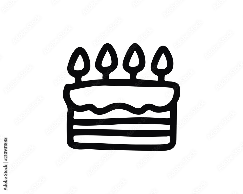 birthday icon design illustration,hand drawn style design, designed for web and app birthday icon design illustration,hand drawn style design, designed for web and app