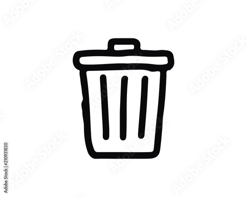 delete icon design illustration,hand drawn style design, designed for web and app