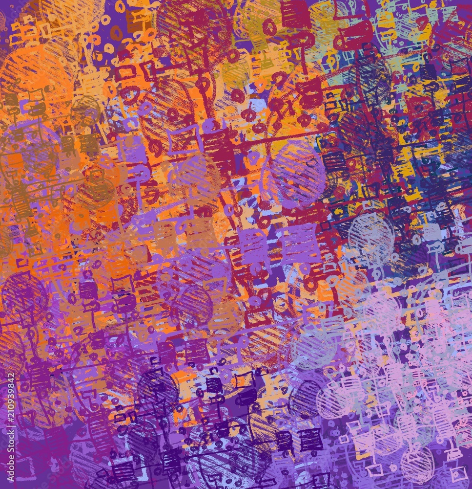 Fototapeta premium Abstract painting on canvas. Hand made art. Colorful texture. Modern artwork. Strokes of fat paint. Brushstrokes. Contemporary art. Artistic background image.