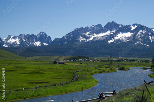 Salmon River from Lower Stanley  Idaho 1802