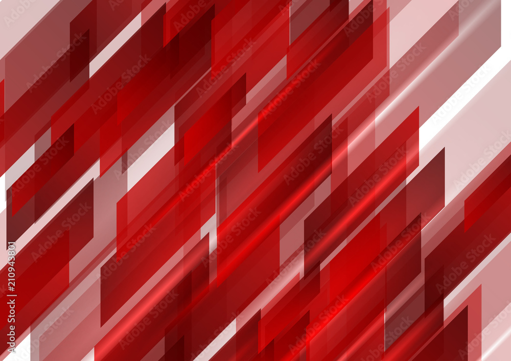 Abstract bright shiny red tech background