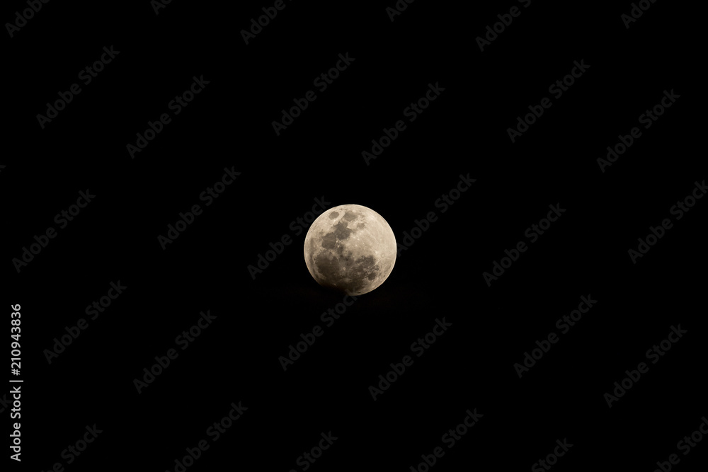 BANGKOK, THAILAND - JANUARY 31, 2018 : Super blue moon lunar eclipse BANGKOK, THAILAND - JANUARY 31, 2018 : Super blue moon lunar eclipse