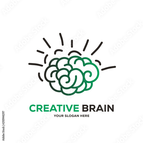 Brain Logo Template Design Vector