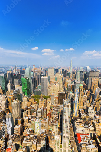 View of Manhattan from the skyscraper's observation deck. New York.