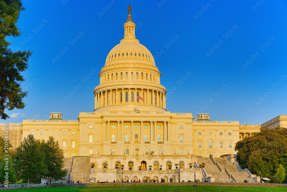 Fototapeta premium Washington, USA, United States Capitol, often called the Capitol Building.