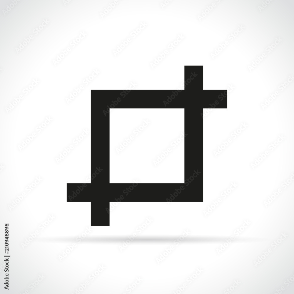Fototapeta premium crop icon on white background