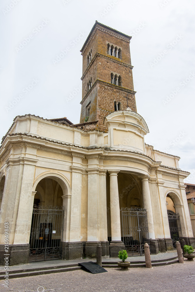 Sutri in Lazio, Italy. The cathedral, of Romanesque origin