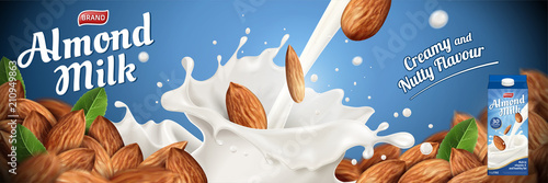 Almond milk ads