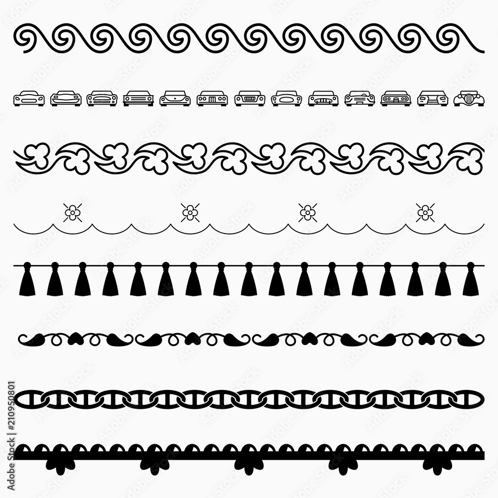 Seamless horizontal patterns Seamless horizontal patterns